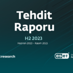 ESET telemetrisi tarafından ve ESET tehdit algılama ve araştırma uzmanlarının bakış açısından H2 2023 tehdit ortamına bir bakış; ESET Tehdit Raporu H2 2023
