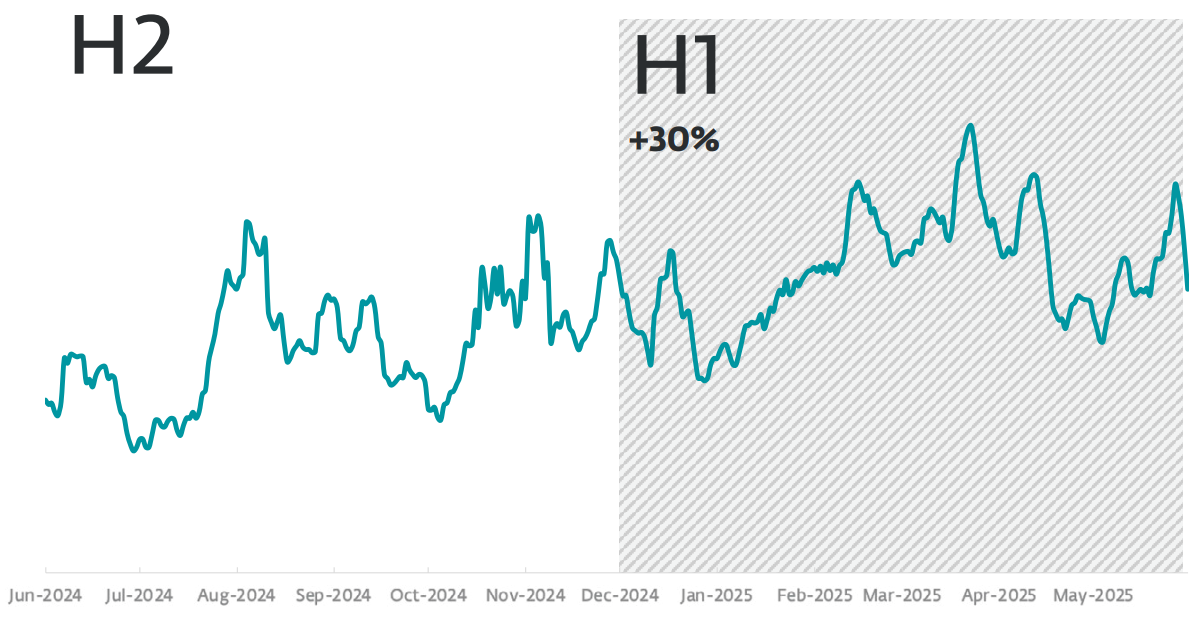 ransomware-detections-from-june-2024-to-may-2025 - antivirus.com.tr by ESET Siber Saldırı