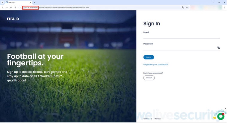 Picture4 - antivirus.com.tr by ESET Para ve kişisel verileri çalmak için resmî bilet ve ürün satışlarını taklit eden sahte FIFA Dünya Kupası temalı web sitelerine dikkat edin