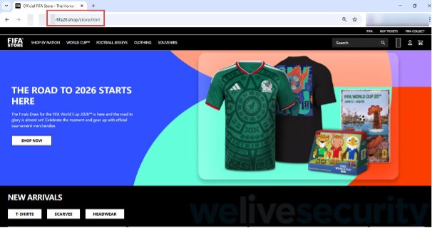 Picture6 - antivirus.com.tr by ESET Para ve kişisel verileri çalmak için resmî bilet ve ürün satışlarını taklit eden sahte FIFA Dünya Kupası temalı web sitelerine dikkat edin