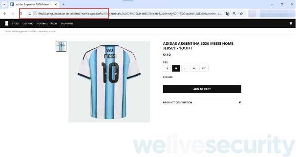 Picture8 - antivirus.com.tr by ESET Para ve kişisel verileri çalmak için resmî bilet ve ürün satışlarını taklit eden sahte FIFA Dünya Kupası temalı web sitelerine dikkat edin