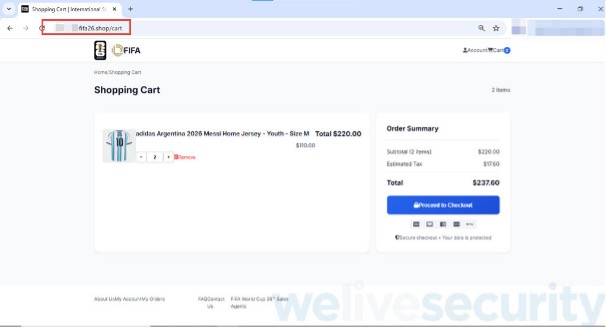 Picture9 - antivirus.com.tr by ESET Para ve kişisel verileri çalmak için resmî bilet ve ürün satışlarını taklit eden sahte FIFA Dünya Kupası temalı web sitelerine dikkat edin