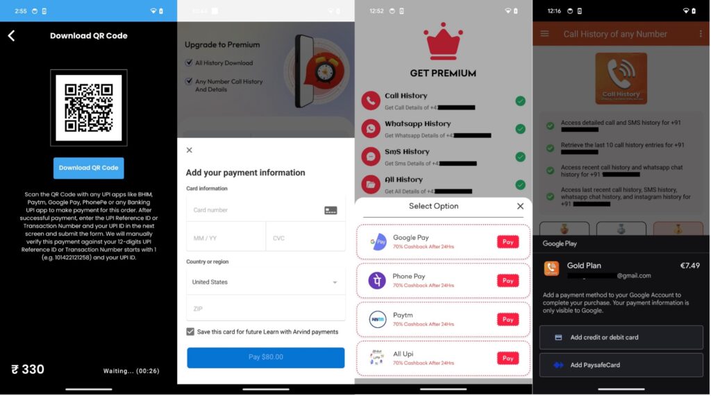 ESET araştırmacıları, Google Play'de "herhangi bir numara için" arama geçmişi sağladığını iddia eden CallPhantom adı verilen sahte uygulamaları ortaya çıkardı.