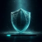 Windows Defender yeterli mi sorusunu anlatan görsel: tozlanmış, örümcek ağı bağlamış bir koruma kalkanı ve altında ilk adımında duraklamış bir güncelleme çubuğu