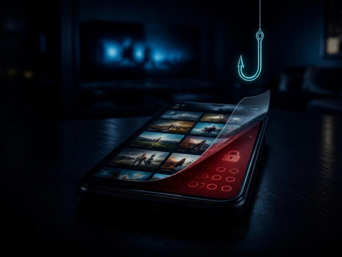 IPTV APK ile gelen sahte TV uygulaması ekranının altından çıkan banka PIN ekranı