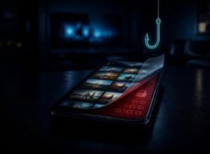 IPTV APK ile gelen sahte TV uygulaması ekranının altından çıkan banka PIN ekranı